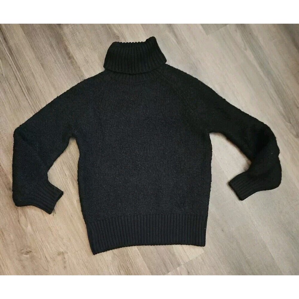 Who What Wear Womens Medium Turtleneck Sweater Black  Wool Blend Long Sleeve... - Picture 2 of 6